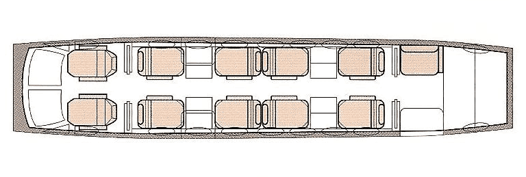 cabin Beechcraft King Air 90